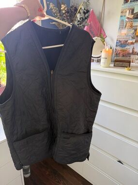 Barbour Navy Blue Quilted Liner Vest